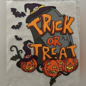 Halloween Trick or Treat t-shirt. Made to order. Sizes 2T-3X. Pick your color.